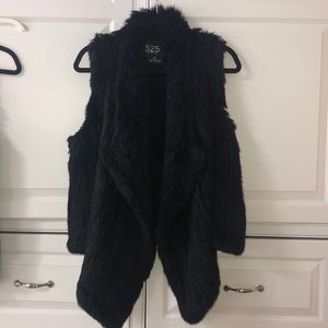 100% REAL RABBIT FUR VEST